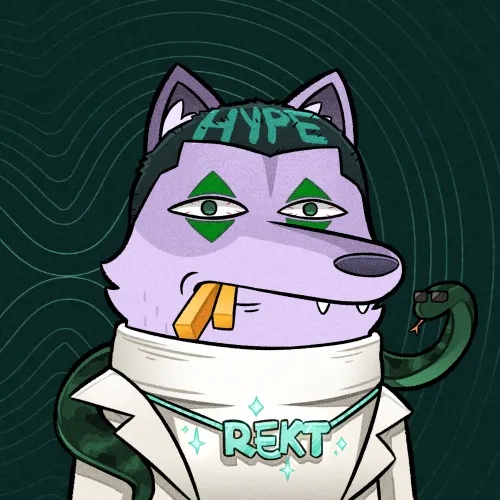 Rekt Wolf #1712 from <a href="/rekt_gang/">Rekt Gang</a> sold for 3.4 $HYPE | (USD $99)