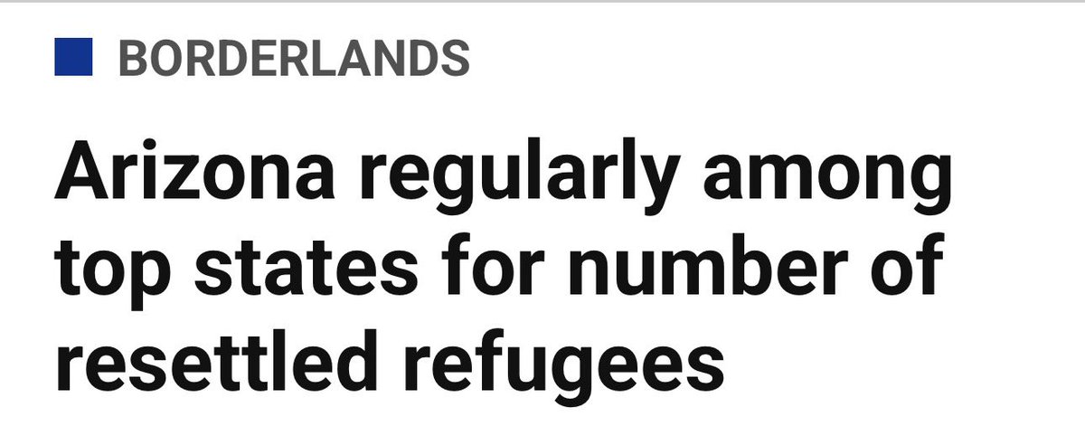 The single largest modern refugee group resettled in Arizona has been from Myanmar, followed by:

• Somalia
• Iraq

Tucson is the state’s second-largest resettlement center.

phoenix.gov/administration…

stacker.com/stories/arizon…

migrationpolicy.org/article/refuge…

cronkitenews.azpbs.org/2016/10/24/ari…