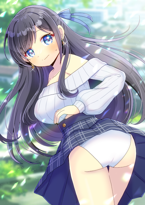 「BasukaさんのOCを描かせて頂きました! 引っ込み思案な女の子が恥ずかしがっ」|ヒヨヨ@skeb募集中のイラスト