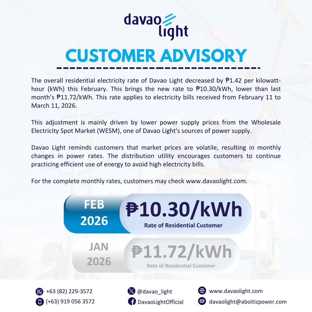 Davao Light tweet media