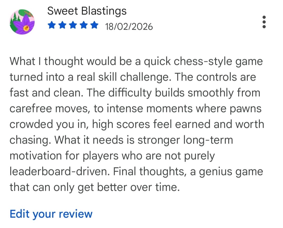 sweetblastings's tweet photo. @jesusislord Hope I'm not late for party 
@Langerius @shanicucic96 @juliaaanft friends checkout King's Gambit: Chess Survival! https://t.co/BXeFBaKkBz