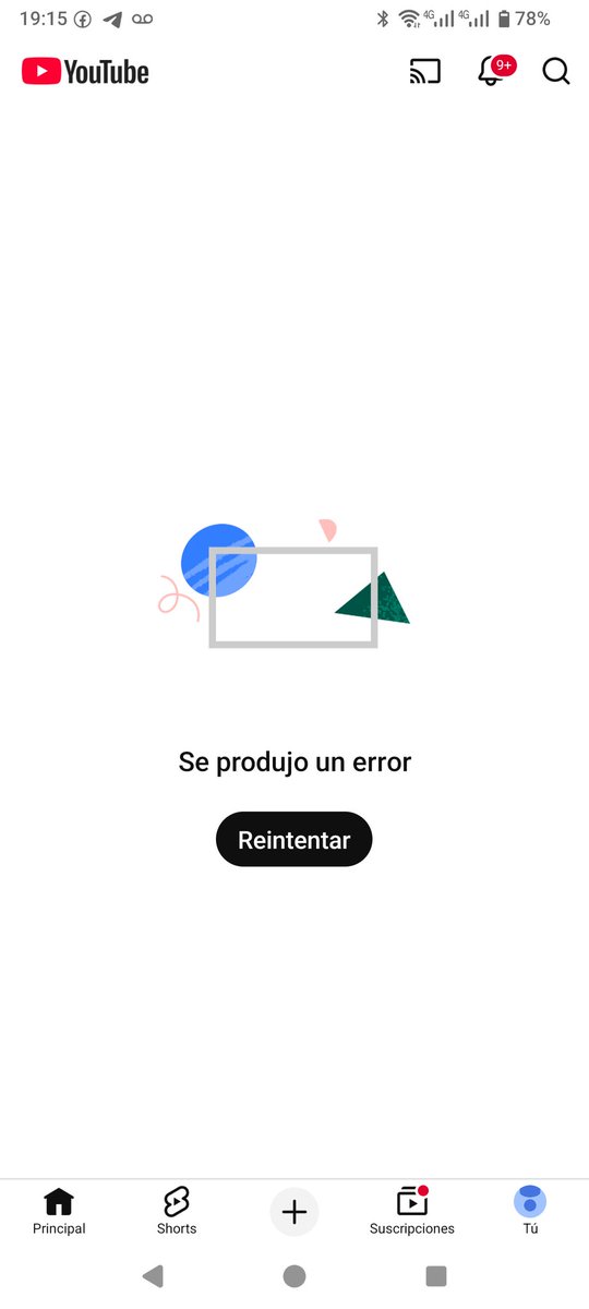 sergiobernal's tweet photo. Youtube caído https://t.co/CgIwrA6tNB