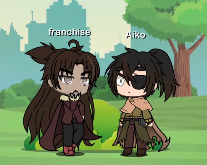 could someone draw me and my friends oc I’d be very happy