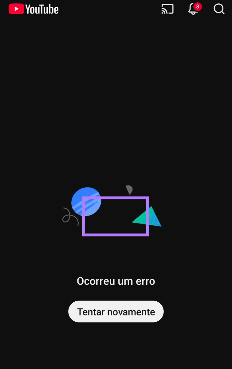 _mara1108's tweet photo. Eu jurando que era minha internet kkkk
YouTube caiu 😕 https://t.co/hG0Sdj3u2i