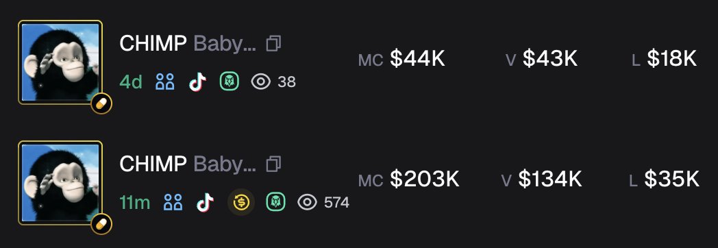 This is what "supporting on chain communities and the trenches" looks like to Alon.

If you held $CHIMP for the last 4 days oh well, cause this new update is only for new launches!

Alon you are such a piece of shit for this update, you are fucking over so many people with this.