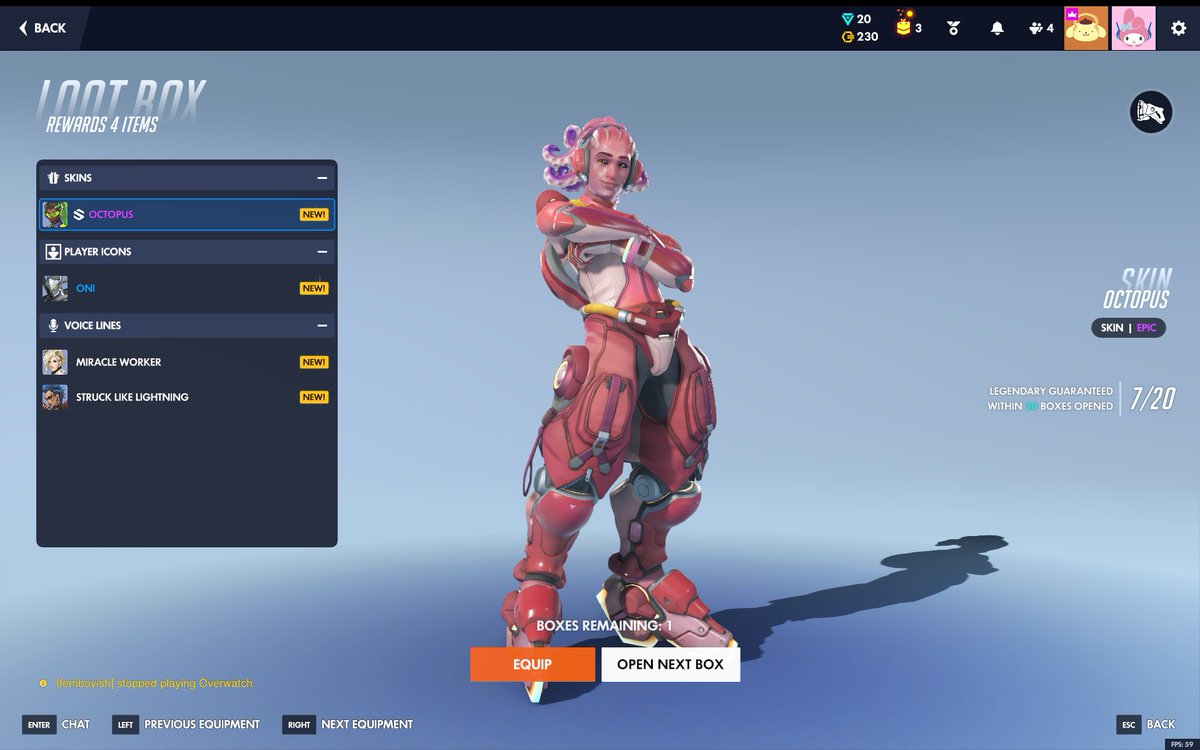 KEEP YOUR GOD DAMN LOOTBOXES OVERWATCH