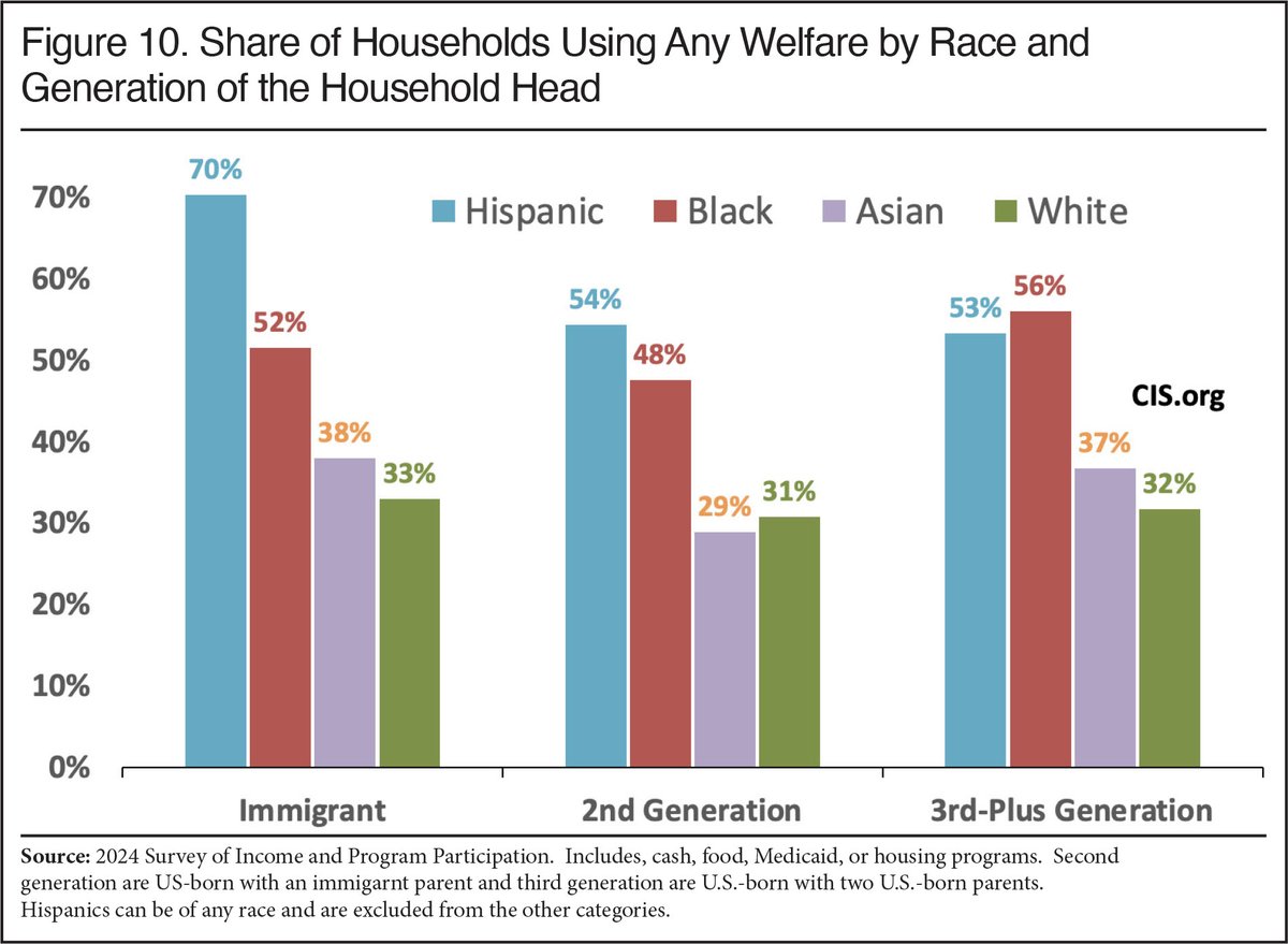 Your mandatory reminder:

Even after 3 generations the vast majority of post-1965 immigrants and their descendants do NOT identify as Americans.

Americans are paying hundreds of billions a year to host permanently foreign populations within our borders.

We need remigration.