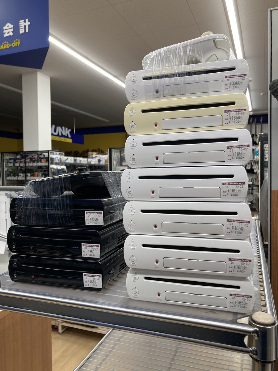 WiiUの群れ、販売開始です！ #ハードオフ南摂津駅前店 #ジャンク