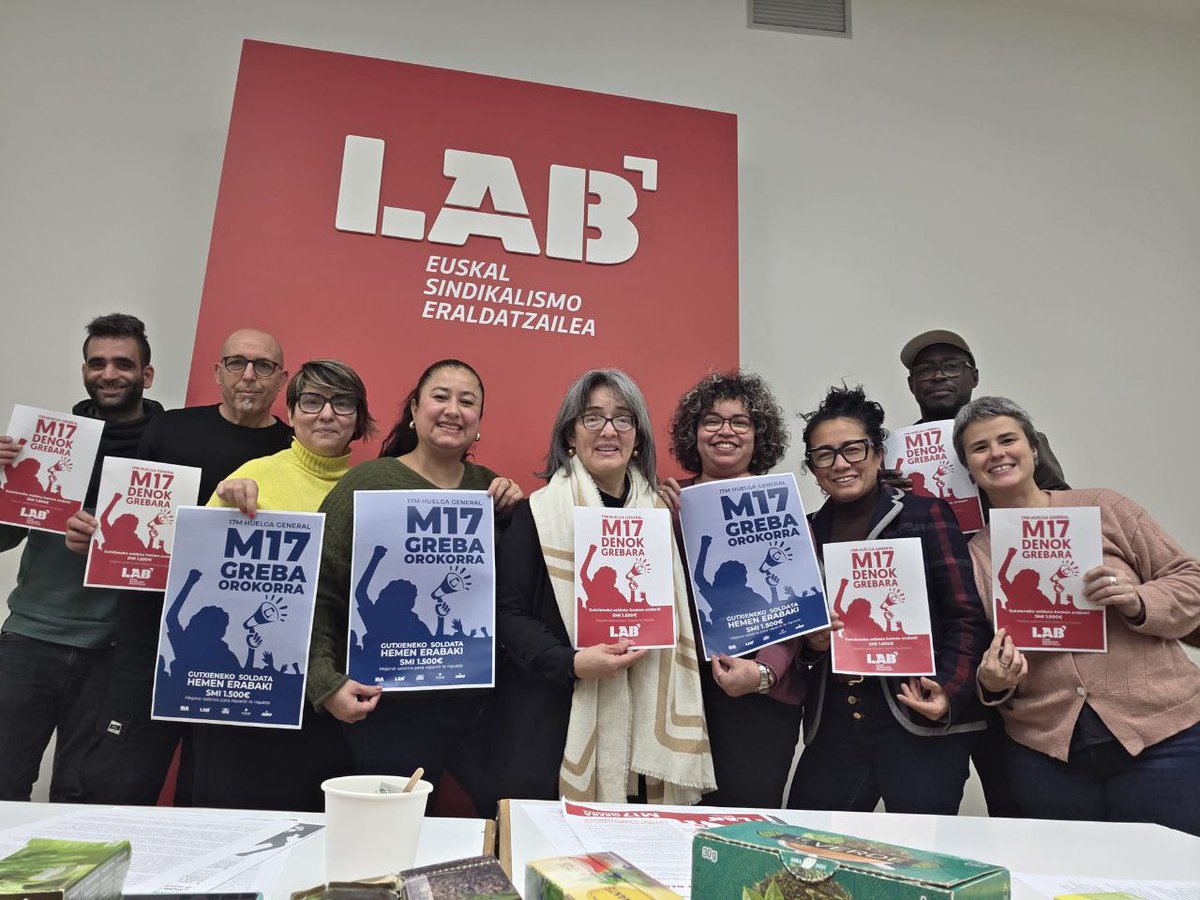 📣Greba hau zuena ere bada  

🗒️Pertsona migratu eta/edo arrazializatuen erakundeetako ordezkariekin batera, greba orokorrarekin bat egiteko argudiategi bat osatu dugu, hainbat hizkuntzatan, haien errealitatetik abiatuta.

🔗labur.eus/n2ed8xmx 

#M17GrebaOrokorra