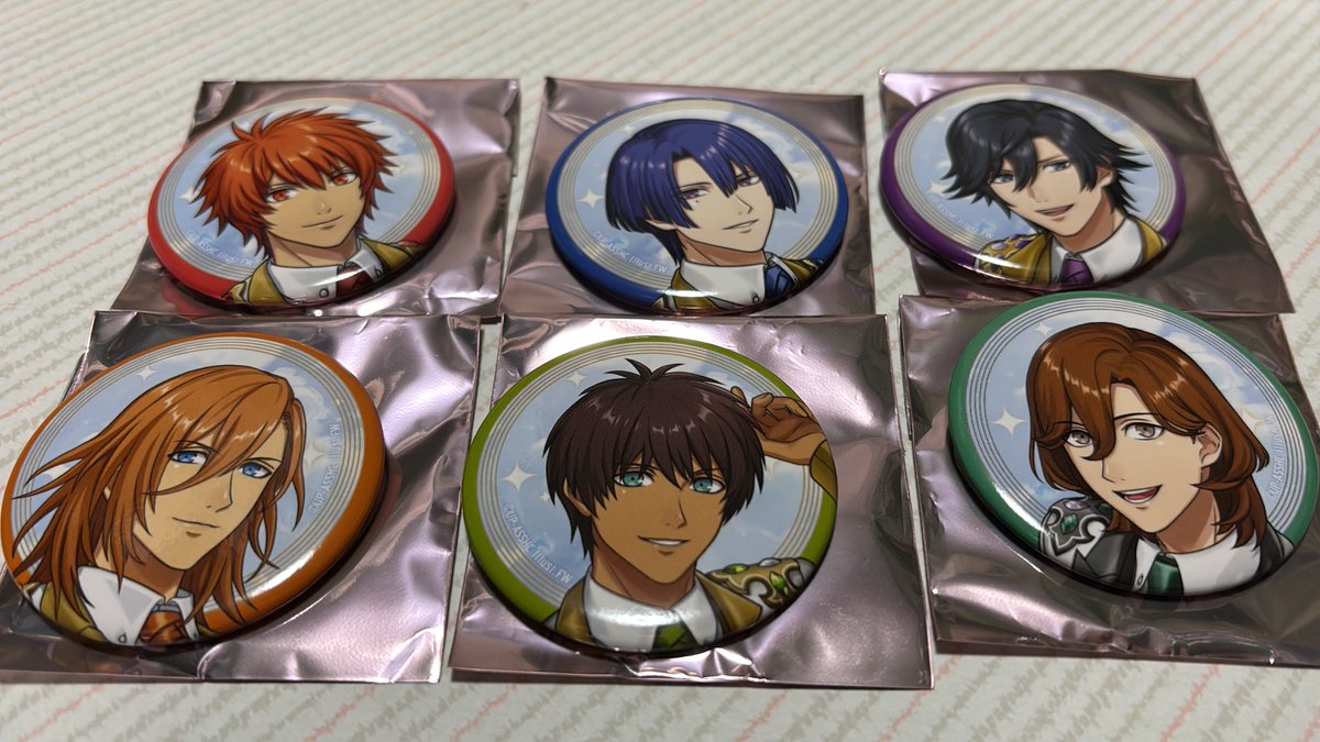 交換譲渡』うたプリ ASSHC 缶バッジ 譲)音也、真斗、トキヤ、レン