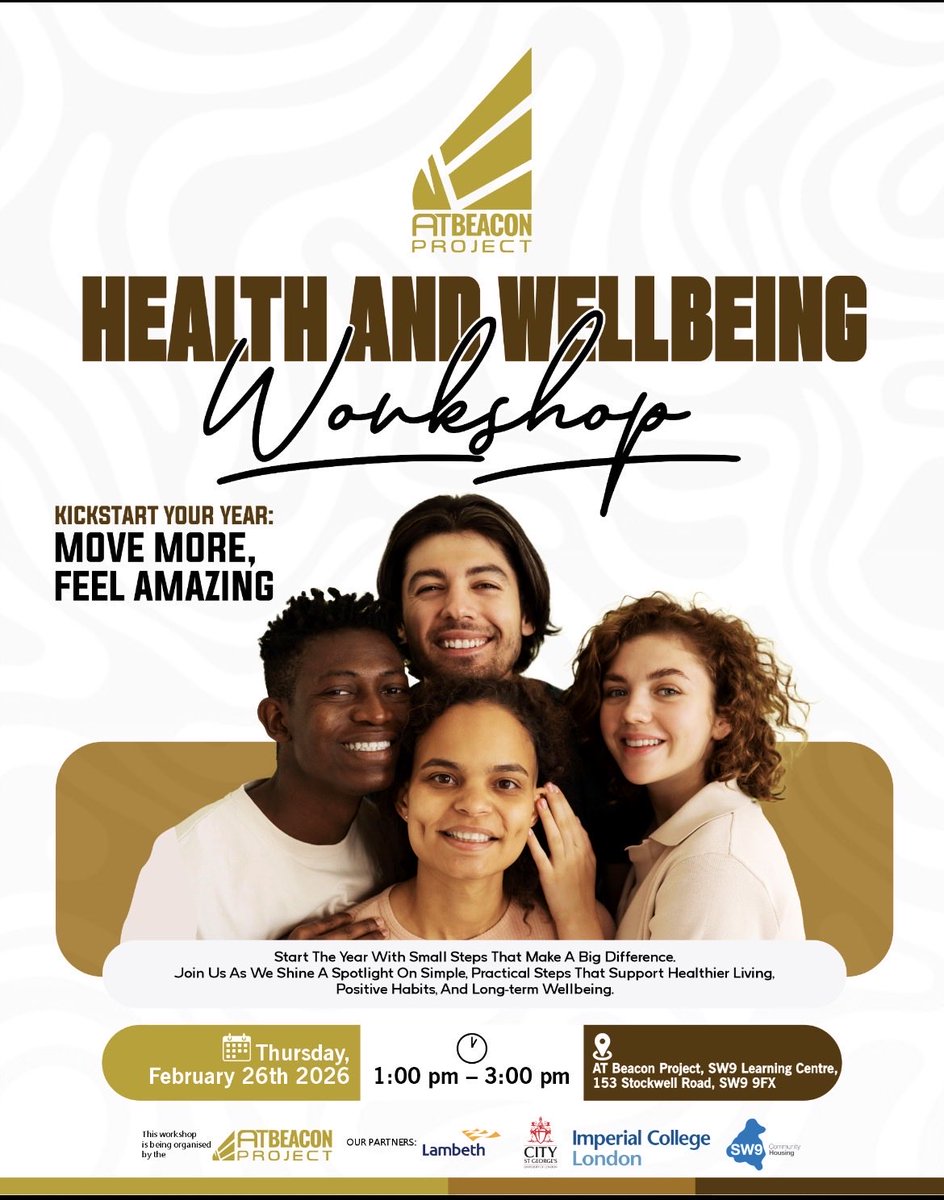 🌿 Health &amp; Wellbeing Workshop – AT Beacon Project

Kickstart your year and feel amazing!

Join the AT Beacon Project for a practical Health &amp; Wellbeing Workshop focused on simple, realistic steps to help you move more, build positive habits and improve long-term wellbeing.

📅