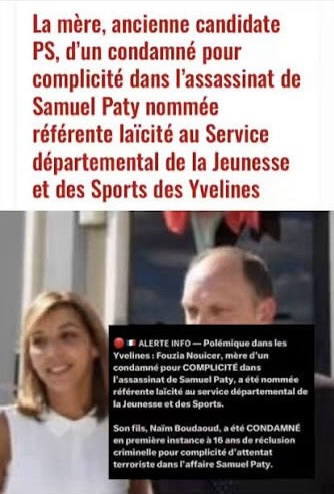 ❌ 34 millions financés par le département des Yvelines pour 5 villages d'accueil pour MNA
❌Nomination comme référence laïcité au service départemental jeunesse/sports d'une ancienne candidate PS et mère d'un condamné dans l'assassinat de S.Paty

Tout va bien dans les Yvelines !