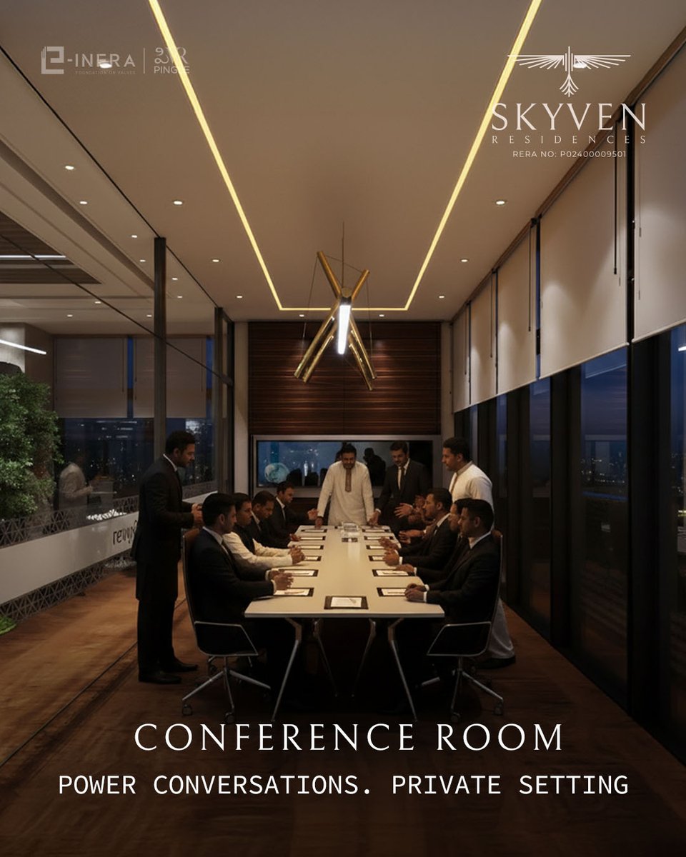 The_Skyven's tweet image. Where ambition meets privacy in a space crafted for decisive conversations and visionary leadership. Conduct business at the highest level.
Discover Skyven now.

#rooftopclubhouse #skyven #infinitypool #luxury #gandipet #hyderabad #singletower