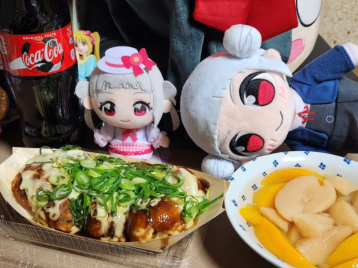 ちぃさんちぃちゃんハピバですよ🐙🍑🥤