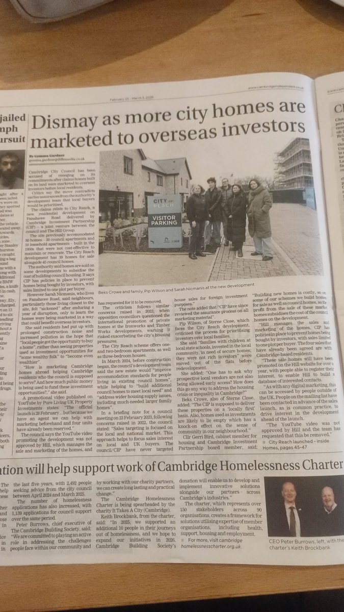 Dave4YP's tweet photo. Is @camcitco marketing its homes on Fanshawe Rd as investment properties or not?
'City Reach' appear to think so https://t.co/4gFAQ9pHYm .
@CambridgeIndy is talking about it!
🙃
Maybe @CambridgeLabour should issue a clear statement? https://t.co/7aDzToKwqI
