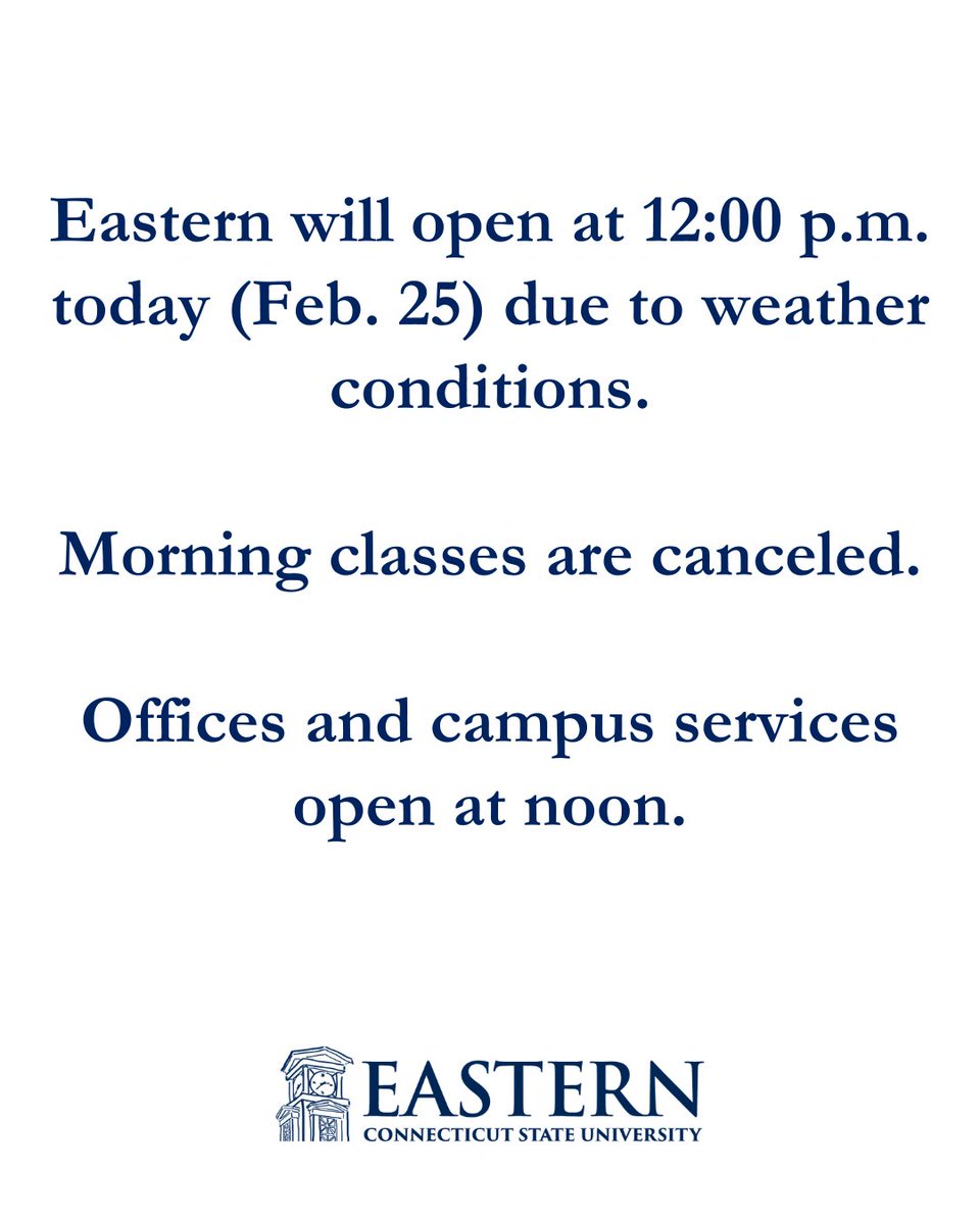 Eastern CT State University tweet media