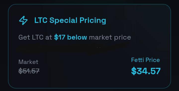 JesMar5248's tweet photo. @browomo Cool
There is an easier platform where you can buy LTC for a discounted price and sell for the actual amount on other exchanges https://t.co/4Y5JN7Zvjc