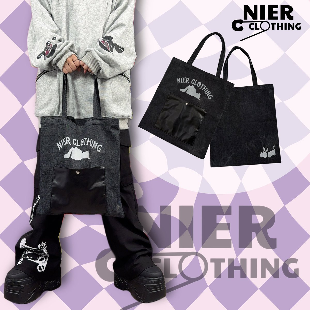 NieR_tokyo's tweet photo. 🎁MEGA PRESENT EVENT🎁

WASHED BLACK DENIM STYLE TOTE BAG

--55点限定SPECIAL PRICE--
💥💥999円(税込)💥💥

利益のないプレゼントイベント商品となります❣️

是非お早めにゲットしてみてください🐰
https://t.co/YBpWjJ5AMC https://t.co/k4U7eWsQYX