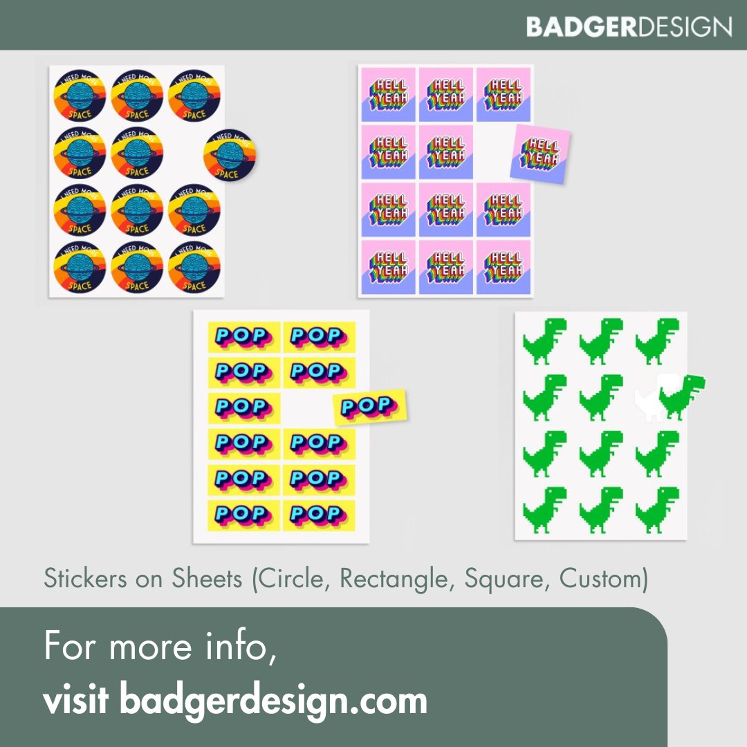 BadgerDesignLtd's tweet photo. Ideal for branding, packaging, and promotional needs - our Paper Stickers bring quality and versatility to any campaign.

👉 Visit our website or call 01392 662100 for a quote today!

#promotionalmerchandise #promotionalproducts https://t.co/cp4UKQmdYn