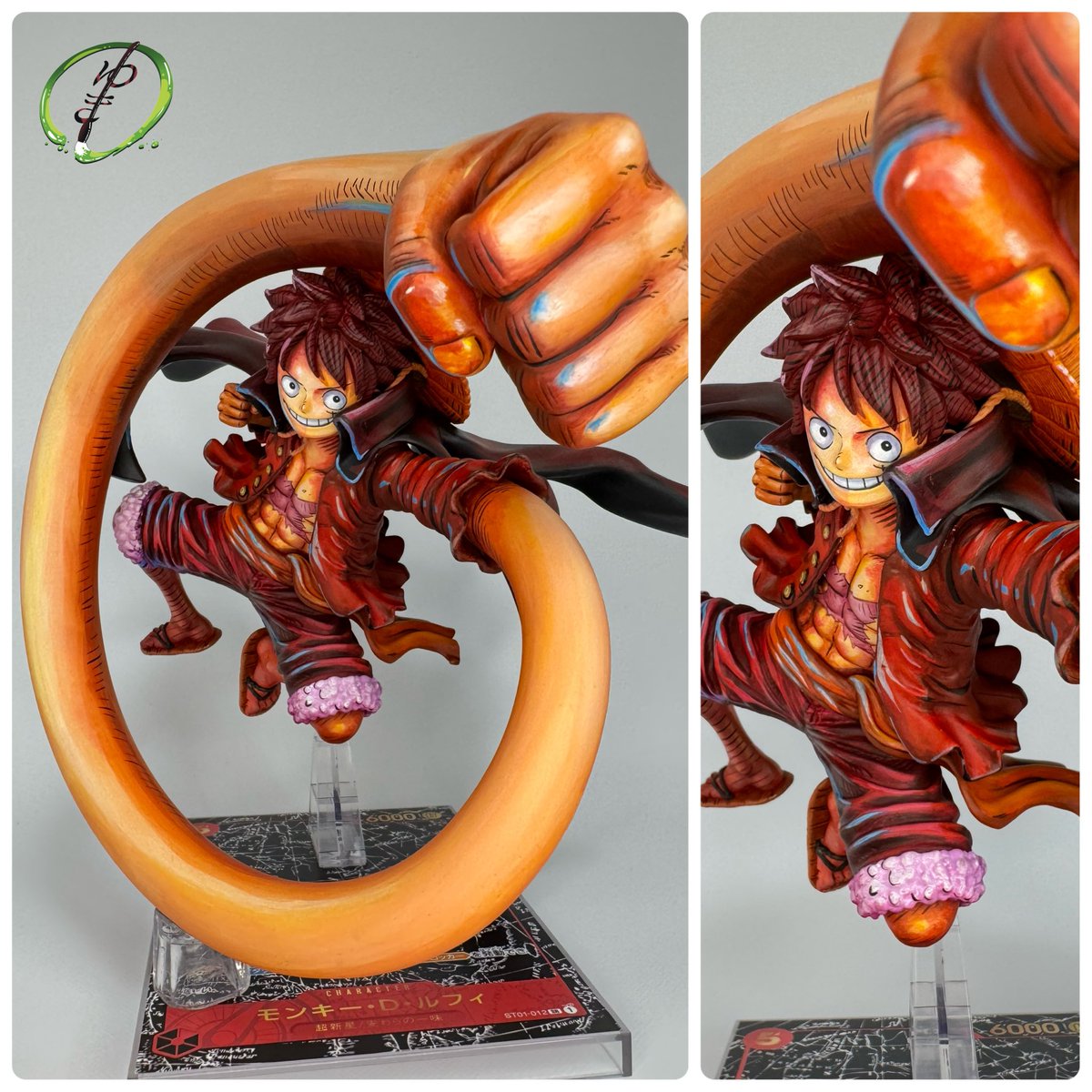 ルフィのフィギュアを塗装で二次元化しました🖌️ #一番くじ #リペイント