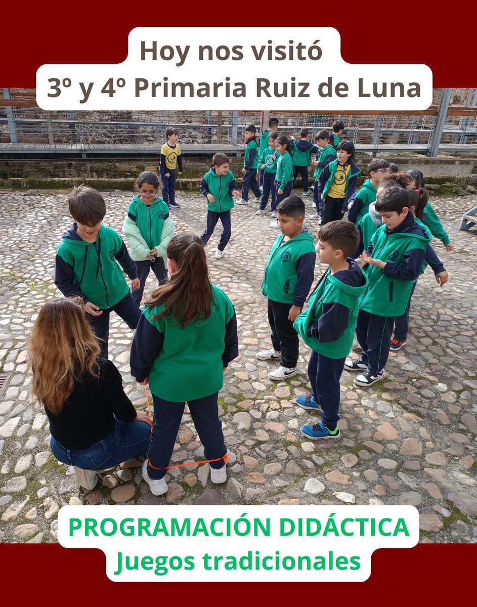 HOY NOS VISITÓ... 🚌
El colegio Ruiz de Luna para realizar el taller didáctico de Juegos tradicionales. ¡Muchas gracias por participar en nuestros talleres!