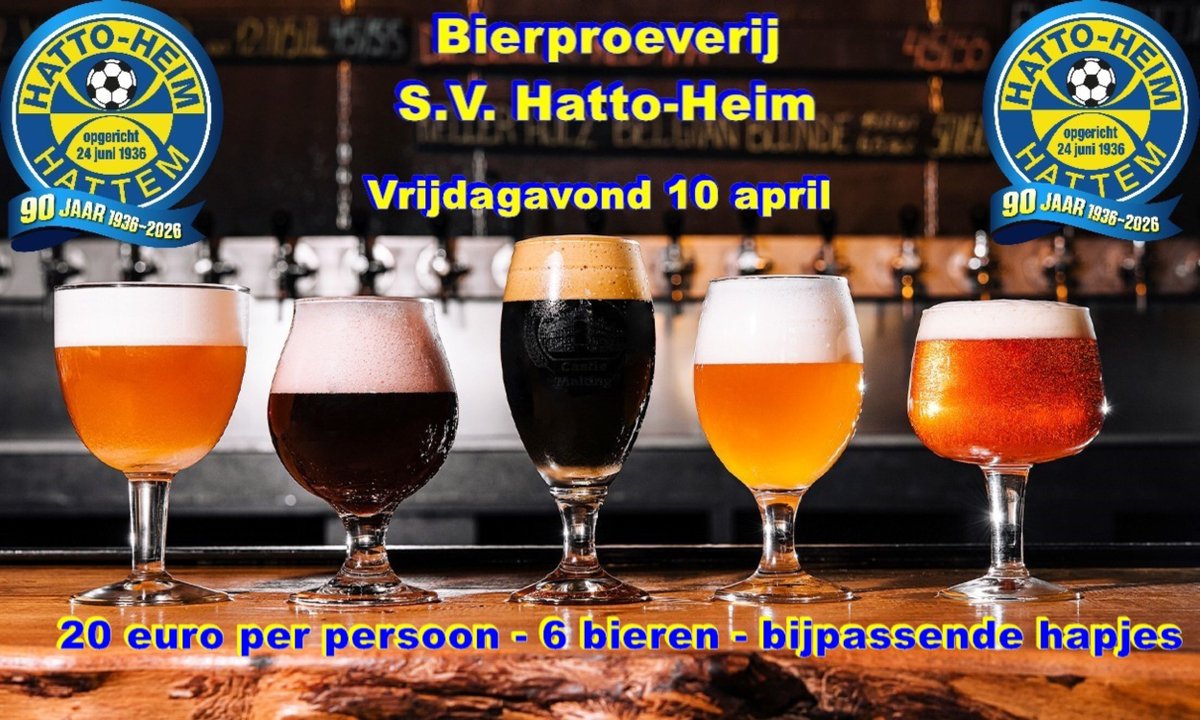 🍺 BIERPROEVERIJ  bij s.v. Hatto-Heim 🍺 svhattoheim.nl/%f0%9f%8d%ba-b…