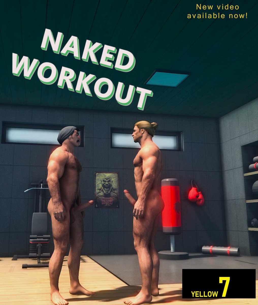 sims4men's tweet photo. Bored with your regular gym?  Time for a naked, men's workout🍆🍆🍆💪

#gaystory #yellow7 #yellowseven #gayanimation https://t.co/BICLda3JIo