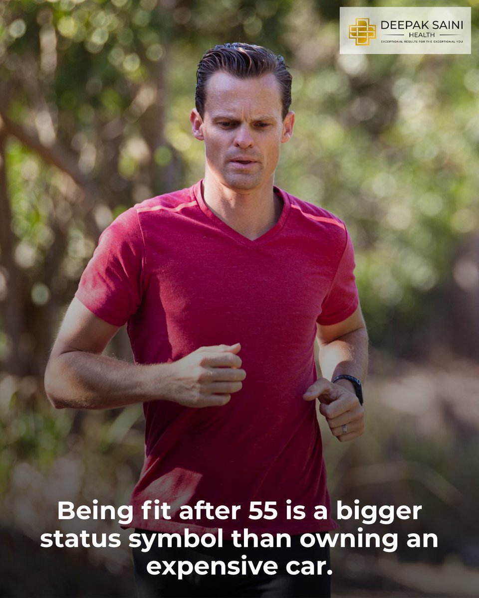 Being fit after 55 is a bigger status symbol than owning an expensive car!
I am not over 50 yet, but fit and my car is older than my children. It is reliable and well maintained, just like my body.. so there's that.