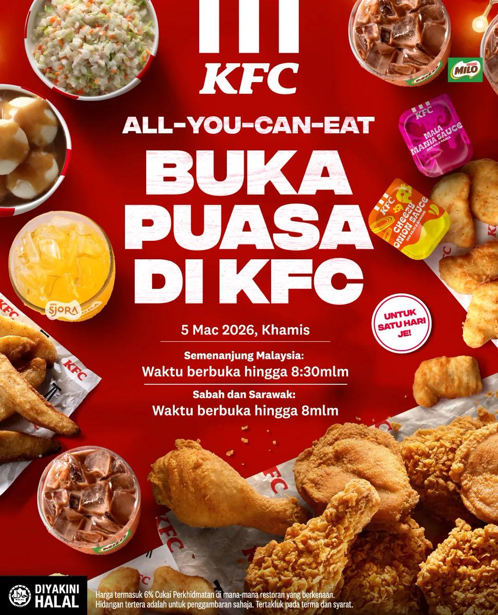 Berapa ketul ayam kena bantai untuk balik modai? Dah la sampai 830pm je!
