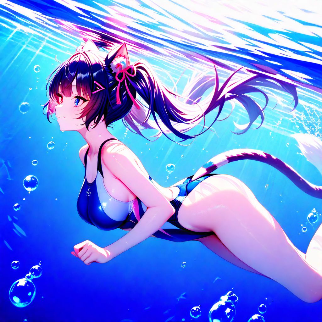 aomitky's tweet photo. #AIスイスイ競水デー 
NIKKEはロボなので泳げない設定ですが💦
#AIイラスト　NIKKE 
SFW illustration. No nudity, no suggestive intent.
https://t.co/j8U35qLMdj https://t.co/DGpjKviDBT