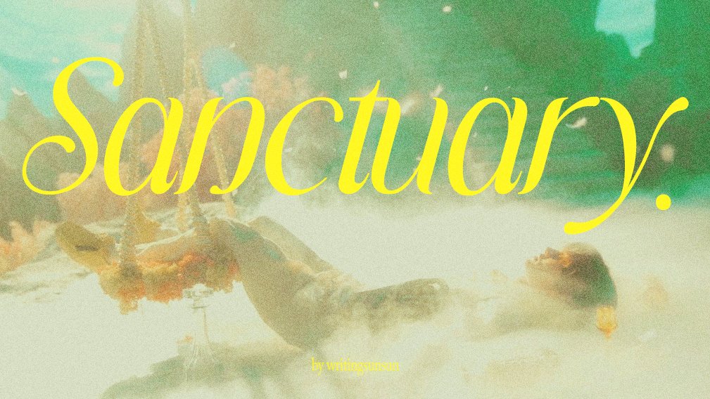 writingsunsun's tweet photo. sunsun oneshot au.
— sanctuary.

temples are built for gods. knowing this, callias (sn) builds a small temple to see what kind of god turns up.

1k words | https://t.co/Vfg6ZngGCZ https://t.co/fj81ztNhZC