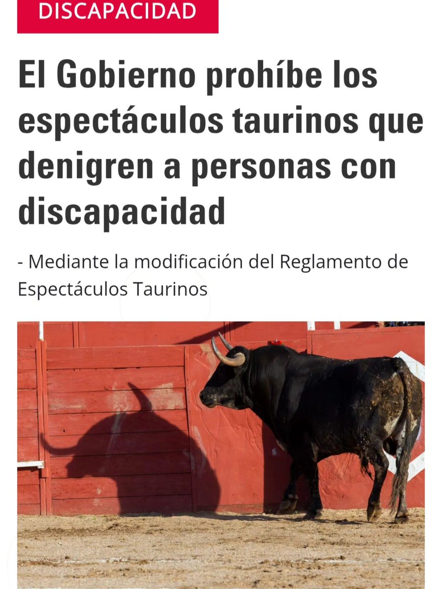 cosanuesa's tweet image. Después de 26 años de lucha de la Fundación Alpe Acondroplasia @acondroplasia_  por fin se ha conseguido

El Gobierno prohíbe los espectáculos taurinos que denigren a personas con discapacidad

#fundacionalpe #dignidad #26añosluchando #acondroplasia #displasiasesqueleticas