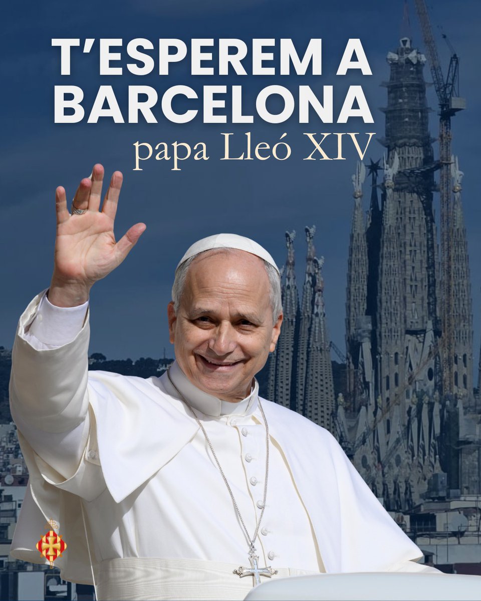 🙌 Ens sumem a l’alegria per la visita del papa Lleó XIV a Barcelona. T’esperem amb il·lusió, @Pontifex_es.