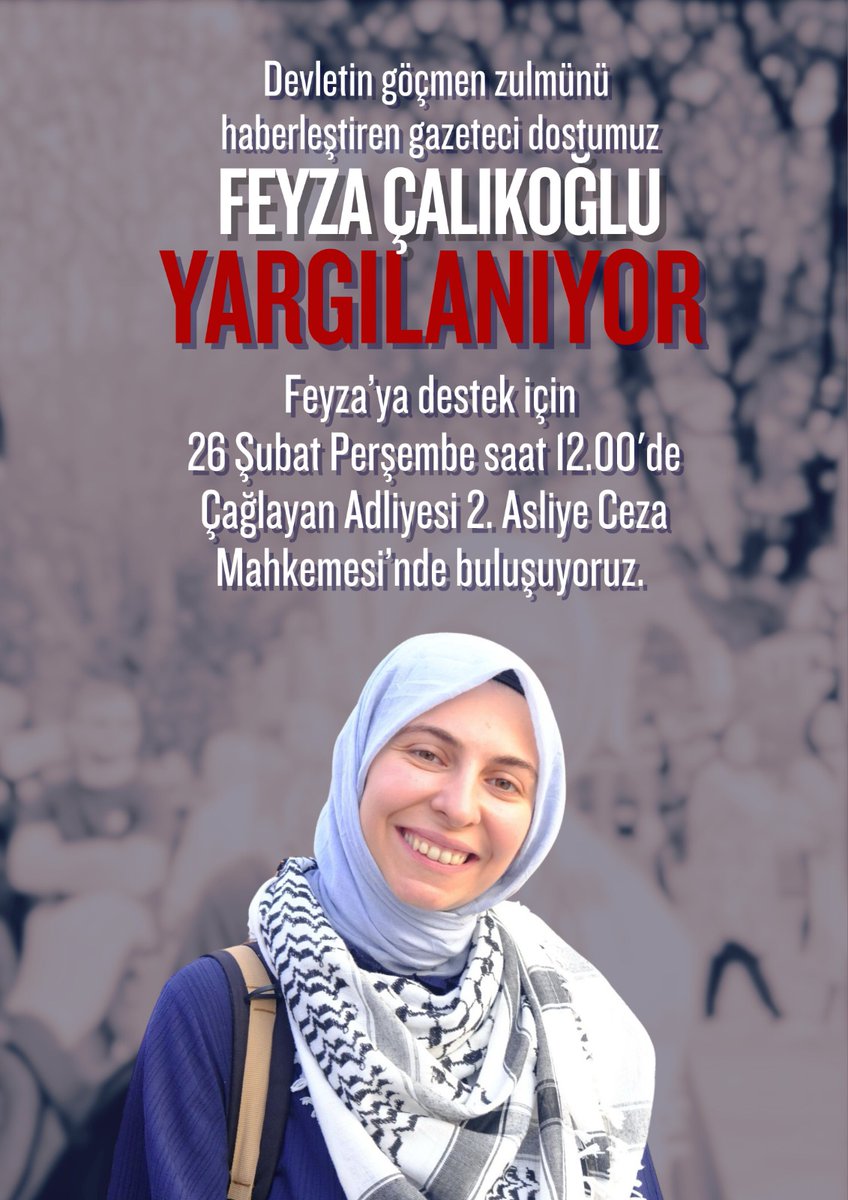 Gazeteci Feyza Çalıkoğlu, Geri Gönderme Merkezleri'nde göçmenlerin maruz kaldığı sistematik hak ihlallerini haberleştirmek suretiyle kamuoyunda görünür kıldığı için GGM'nin şikayeti üzerine yargılanıyor!

Göçmenlere uygulanan sistematik şiddet, taciz ve hak ihlallerine karşı