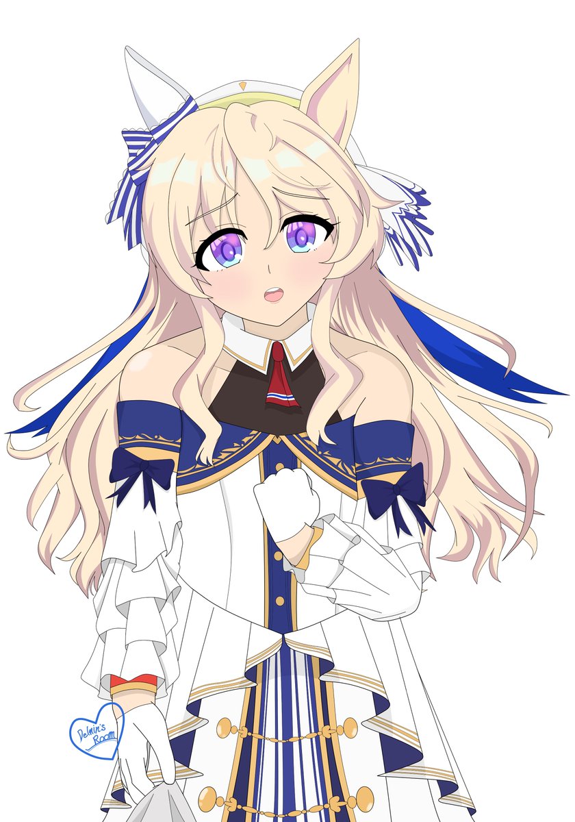 ウマ娘5周年記念イラスト。寂しがりやなヴィクトワールピサちゃんを