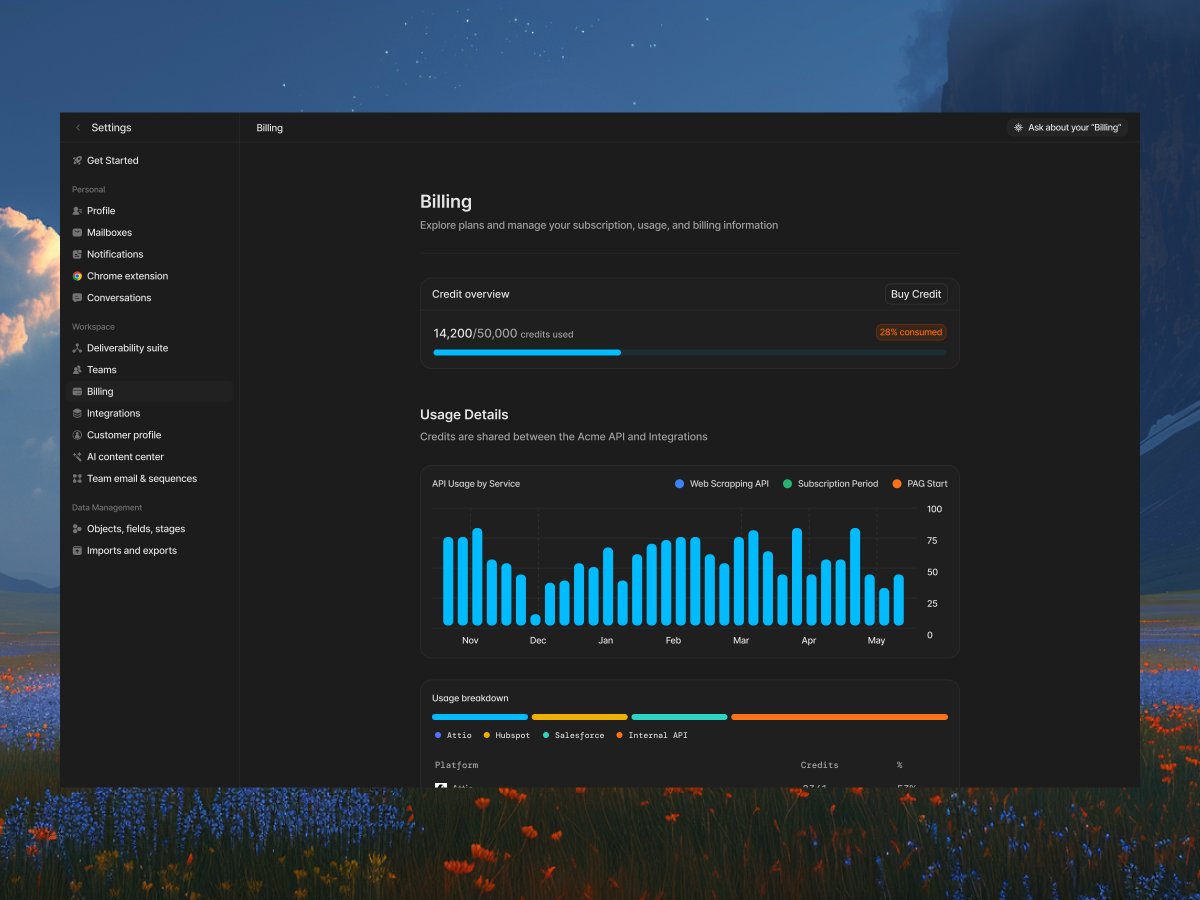 Billings page, redesigned ✅ https://x.com/_heyrico/status/2023427242886574337?s=20