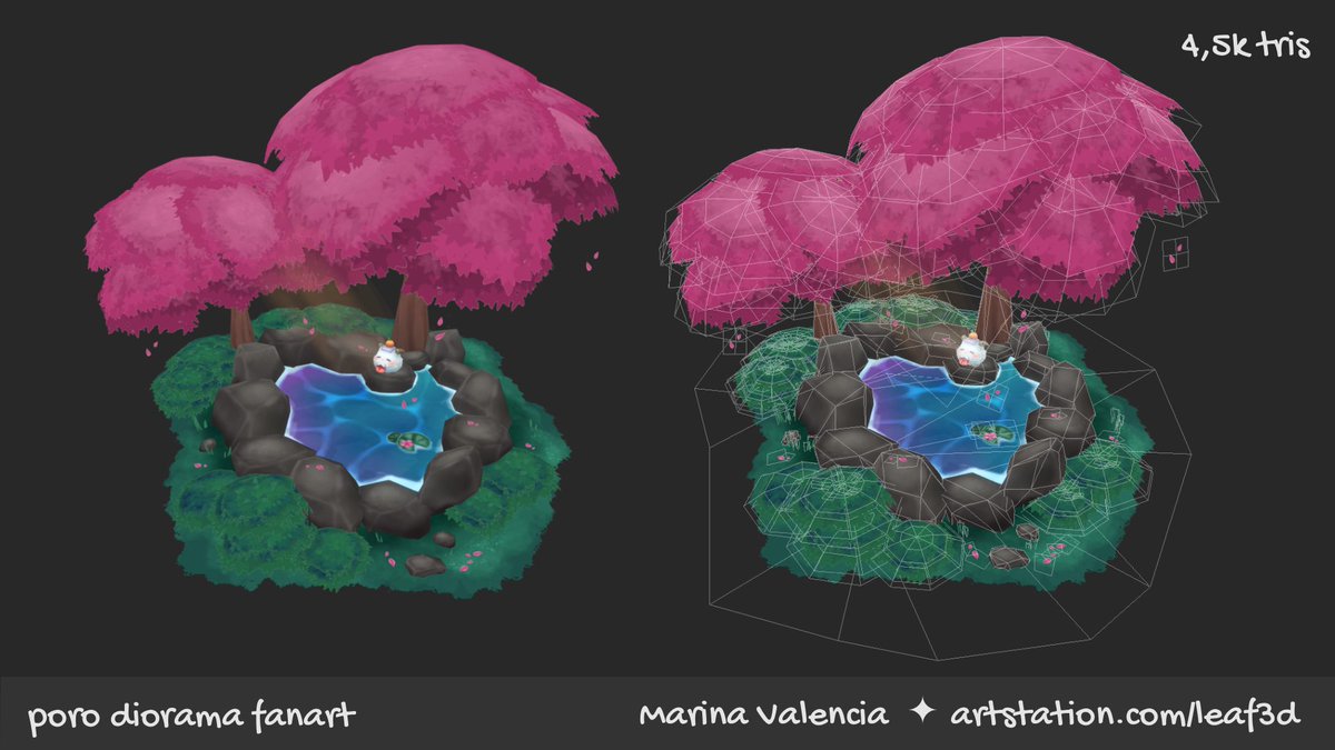 3dleaf's tweet image. hi! sharing my latest portfolio piece — a cozy stylized diorama inspired by League of Legends 🌷

This project focuses on hand-painted textures &amp;amp; color harmony &amp;lt;3

#b3d #handpainted #leagueoflegends