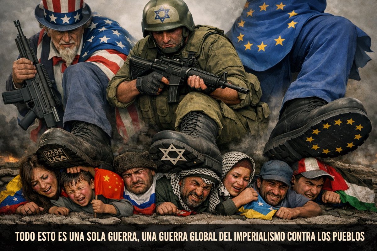 🇮🇷 Irán, Ucrania y Venezuela forman parte de una misma guerra global: frenar por la vía militar el declive de la hegemonía americano-occidental ante el ascenso de China y el nuevo equilibrio mundial.
Ucrania tiene como objetivo debilitar a Rusia; Venezuela, cortar a China el