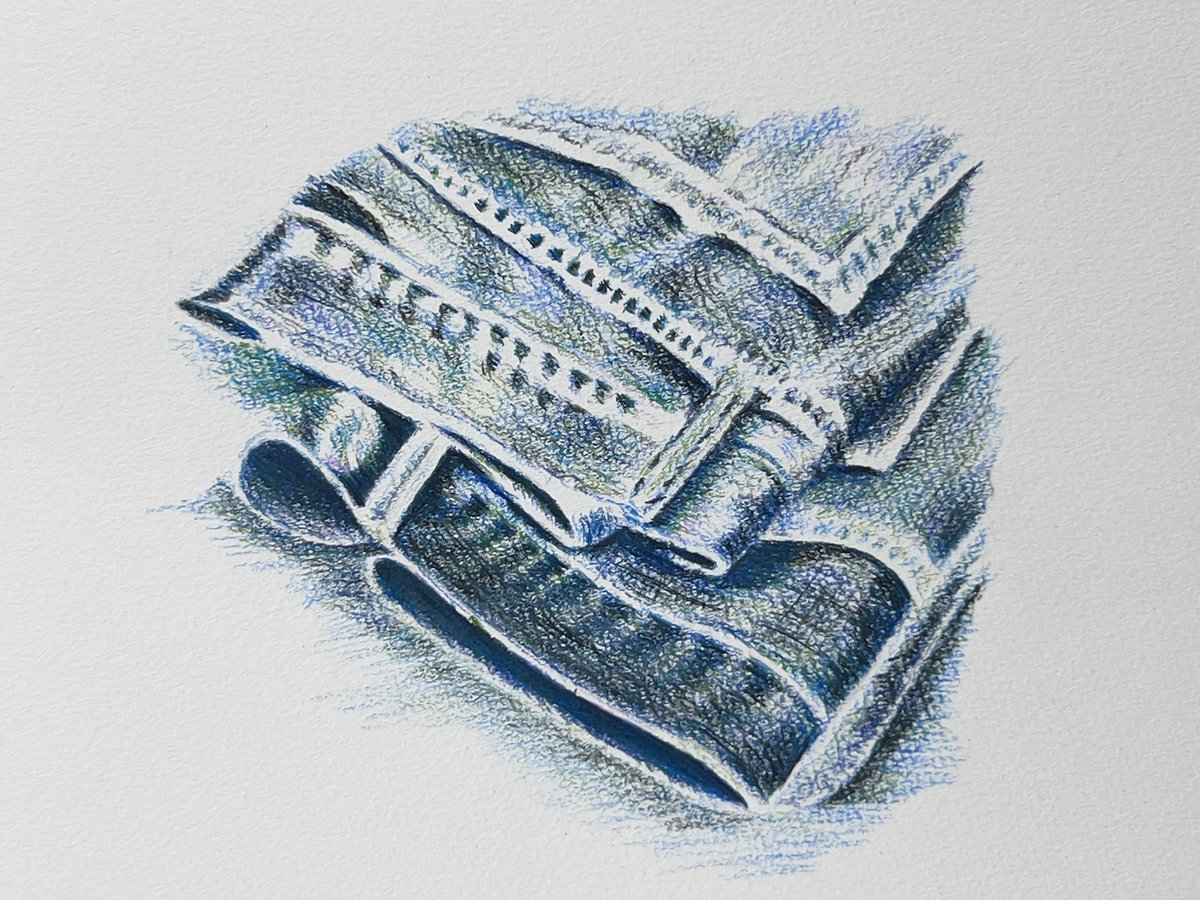 弥永和千さんの「いちばんていねいな色鉛筆レッスン」より、【タッチの