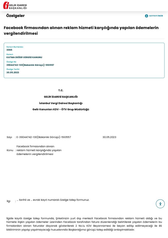 vergiusulkanunu's tweet photo. “facebooktan reklam hizmeti aldığı,facebook tarafından fatura düzenlendiği,yapılan ödemenin bu firmalardan alınan faturalara göre 2 https://t.co/1MgfLplXD9 KDV Beyannamesi ile beyan edilip edilmeyeceği,BS bildiriminin yapılıp yapılmayacağı”

#özelge #mobil #facebook #KDV https://t.co/pqYvNUfsHV
