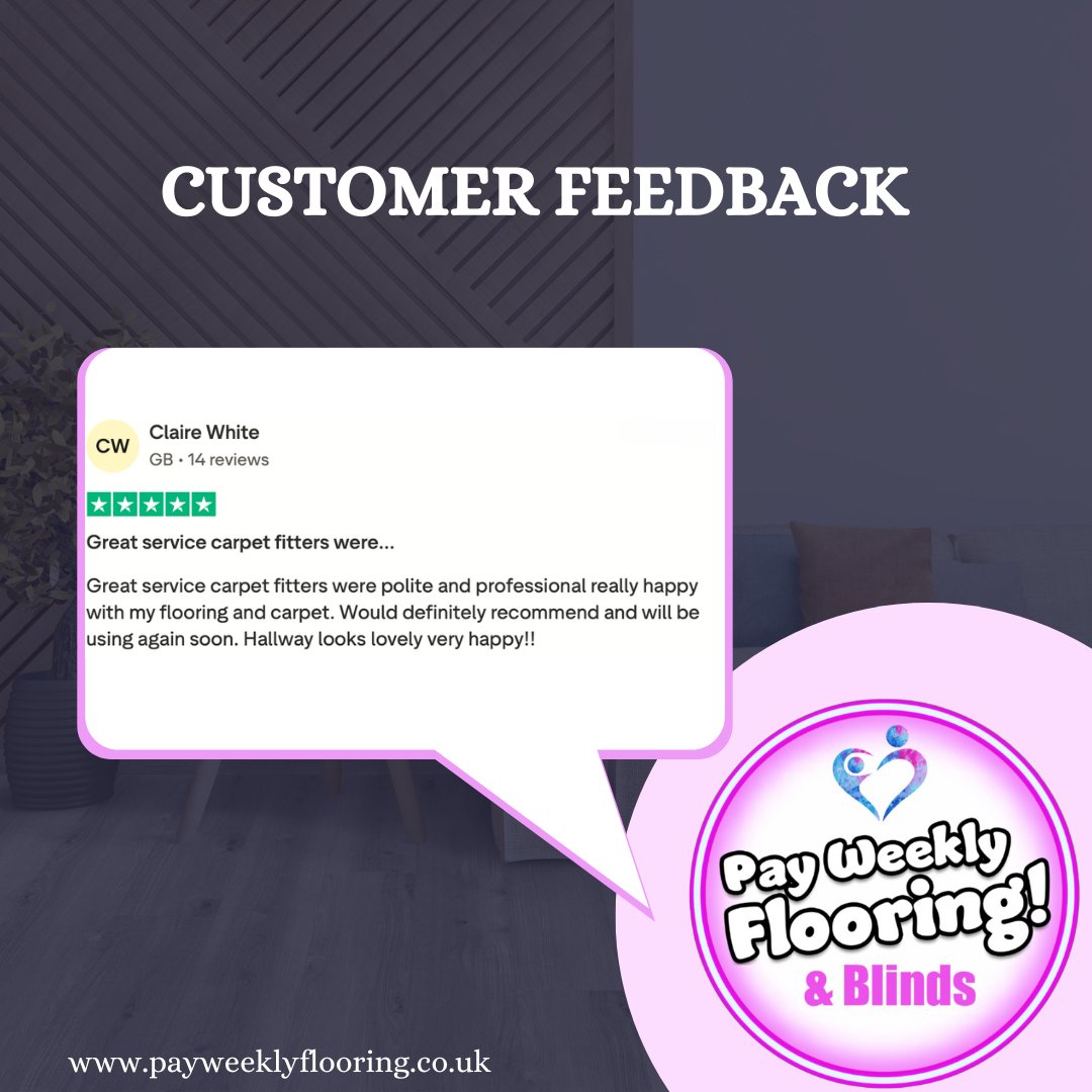 PayFlooringUk's tweet image. 🌟 Customer Review Spotlight! 🌟

💖 Thank you for your kind words! We're thrilled to hear you enjoyed it! 🙌 
#CustomerLove  #HappyCustomers