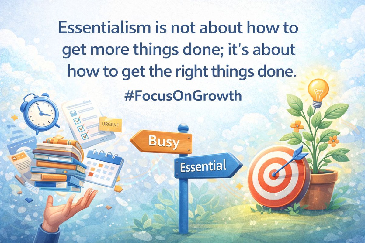 shieldonva's tweet photo. Essentialism is not about how to get more things done; it’s about how to get the right things done.
— Greg McKeown

💡 Let’s build a smarter workflow together.
📩 Send me a DM and let’s talk about how I can support your business.

#FocusOnGrowth https://t.co/jQQjYXIDbQ