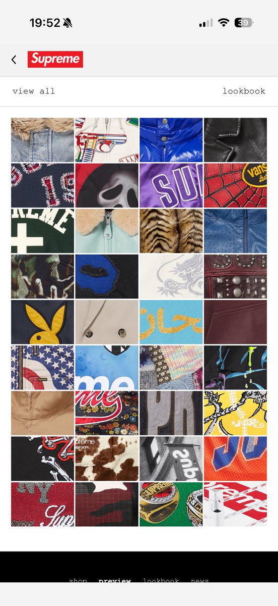 そういえば、 supreme 2026 S/SのLOOK BOOK やっと出た