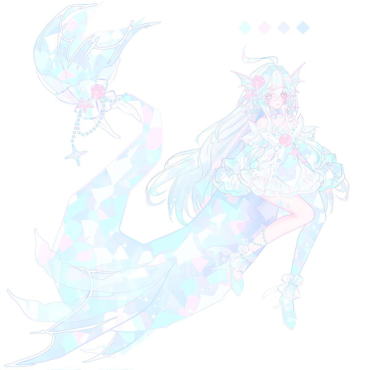 deathlxght's tweet photo. Crystal Leviathan 🐚💎

✦ Set Price: $300 (commercial rights included)

Available on my Kofi Shop, link below ↓
♡ &amp; ⟳ are very appreciated!! https://t.co/ay5FVgizEO