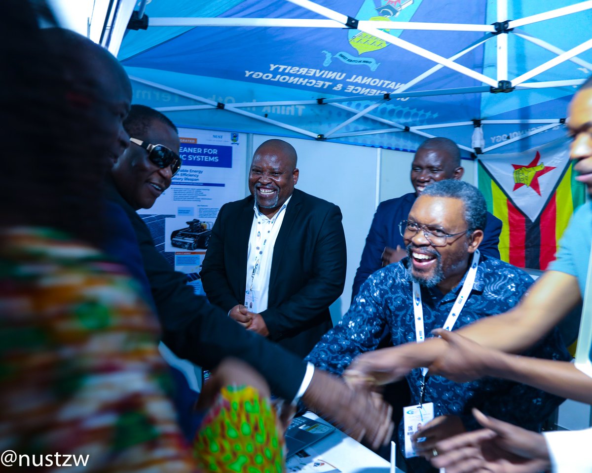 nustzim's tweet image. VP Gen (Rtd) Dr C.D.G.N Chiwenga visited the NUST stand at SADC Sustainable Energy week, to understand our contributions to sustainable energy through Soltrain. His visit is an encouragement to NUST towards driving Zim's energy revolution! . #ThinkInOtherTerms #SustainableEnergy