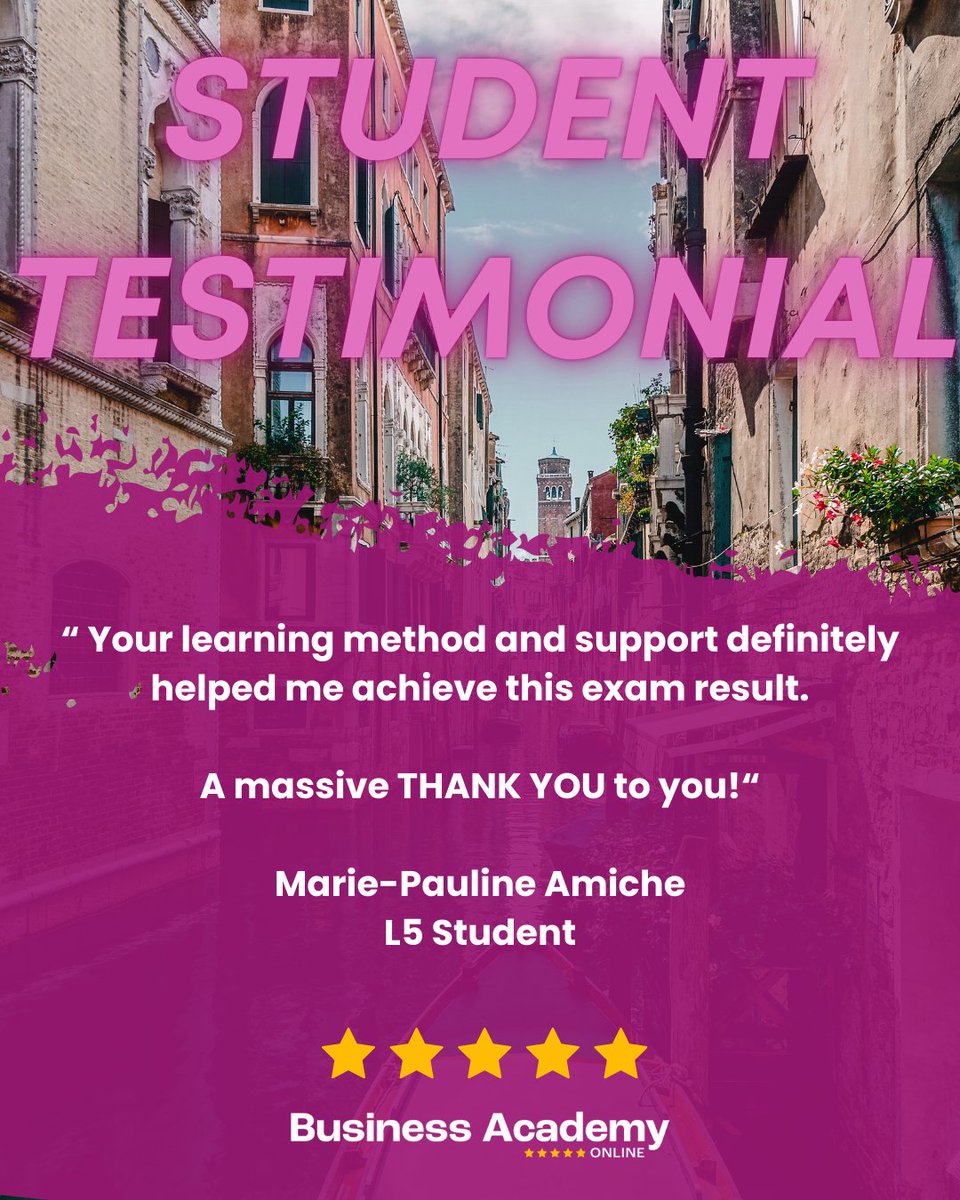 BizAcadonline's tweet image. ✨If they can do it, YOU can too!✨

Let’s hear from two of our students who’ve recently passed their first exams…

#CIPS
#Procurement
#SupplyChain
#Testimonials