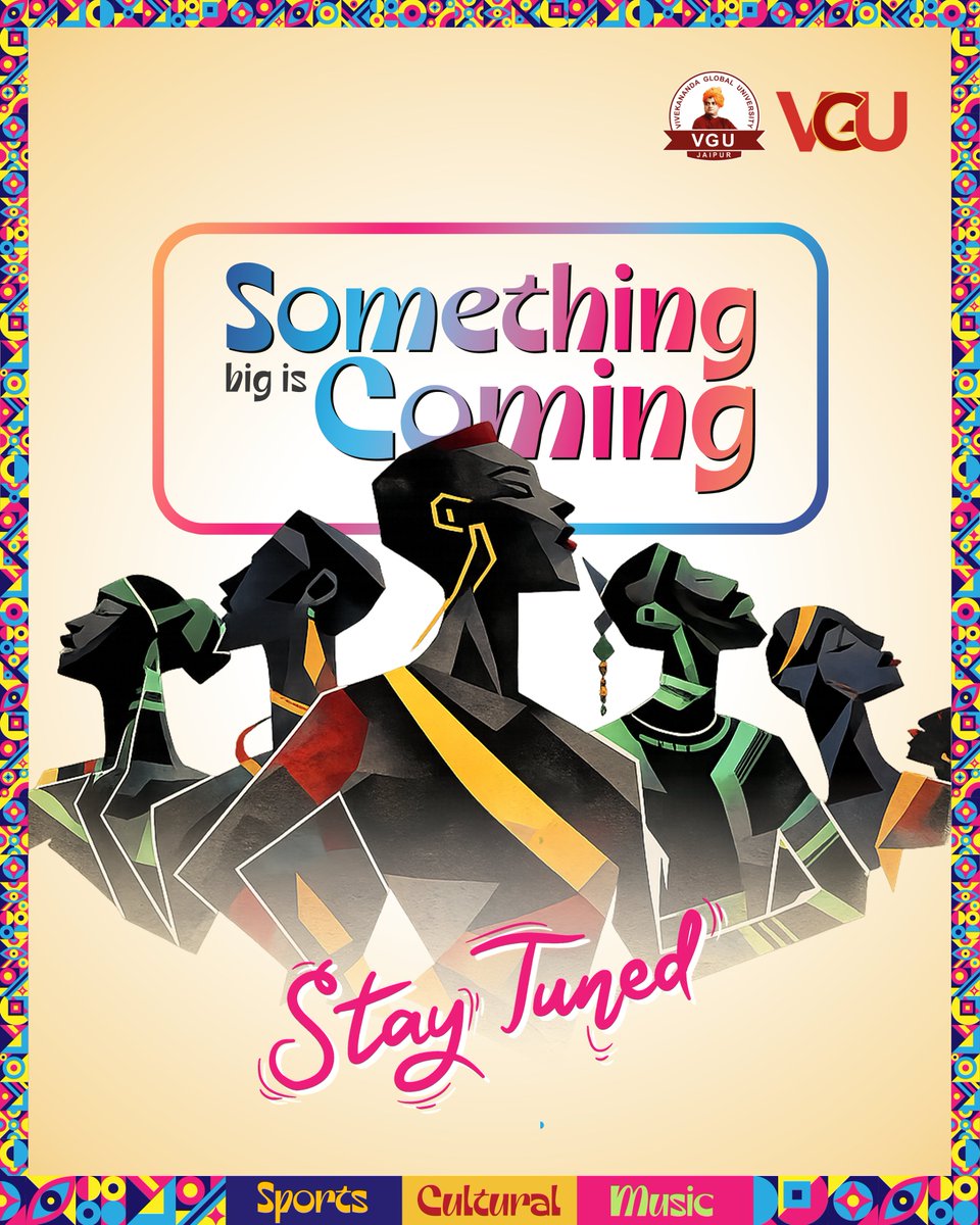 Guess what it could be? 
Drop your predictions in the comments below 

#SomethingBigIsComing #StayTuned #VGUVibes #FestModeOn