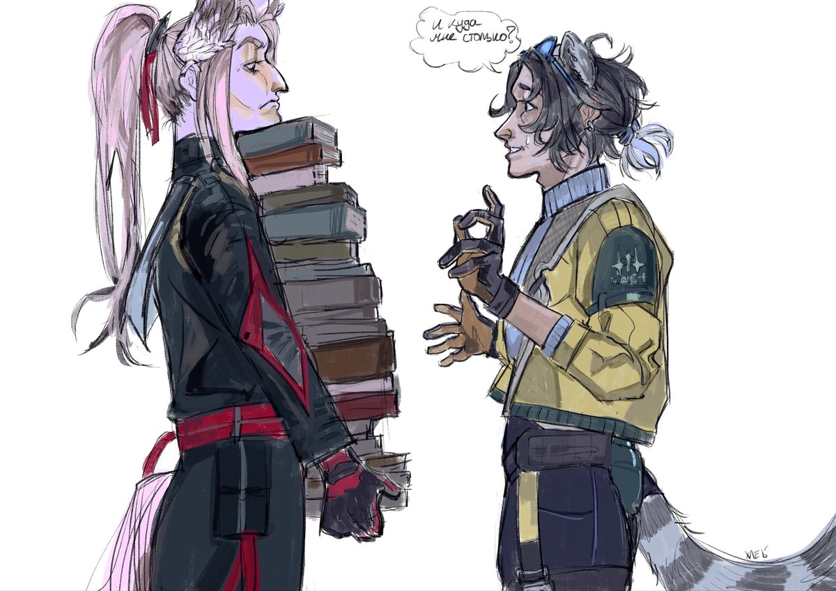alexdeaddy's tweet photo. well  , i was thinking where could Alesh get the book from  , and also dont think this two have ever met, but theoretically it would be interesting to see their interaction. I think pogranichnik would bring a lot of historical literature. 
#alesh #ArknightsEndfield #pogranichnik https://t.co/yQtPF9sgUj