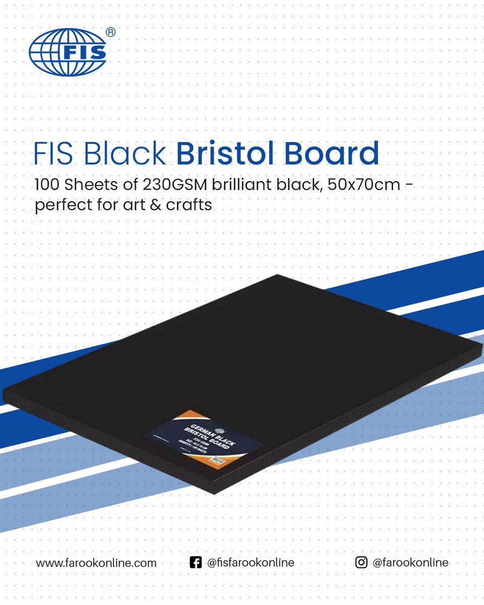 #FISBlackBristolBoard

To buy FIS bristol board: farookonline.com/category/brist…
To buy product: farookonline.com/product/100-pi…

#ArtSupplies #CraftMaterials #StationeryUAE #CreativeProjects #ordernow #bulk #affordable