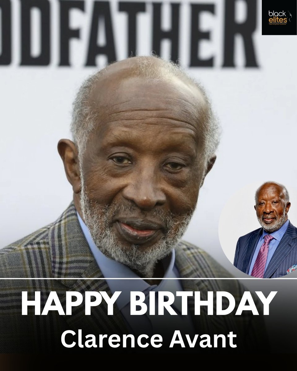 Happy Heavenly Birthday to Clarence Avant.Today we honor the life of a true visionary — widely known as “The Black Godfather” — whose influence shaped the sound, business, and power structure of the music industry for generations. 

Born on February 25, 1931, Clarence